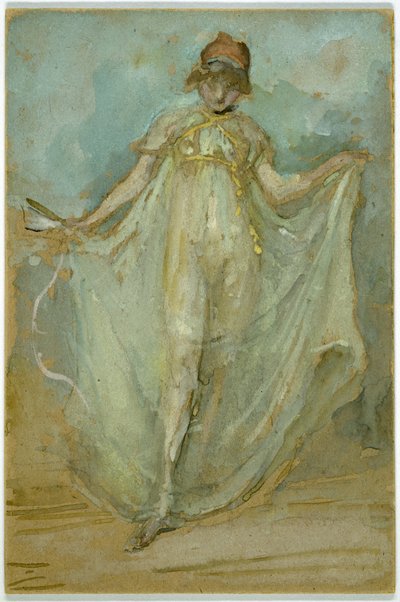 Verde y azul: La bailarina, c.1893 de James Abbott McNeill Whistler