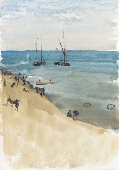 Verde y Plata - El Mar Brillante, Dieppe, c.1883-85 de James Abbott McNeill Whistler