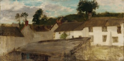 Verde y plata: Las cabañas de Devonshire de James Abbott McNeill Whistler