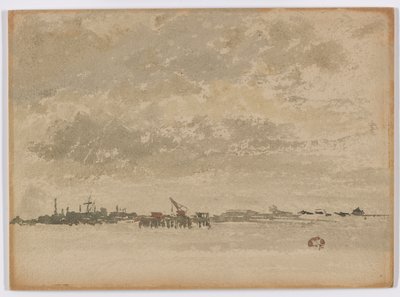 Gris y Plata–Purfleet de James Abbott McNeill Whistler