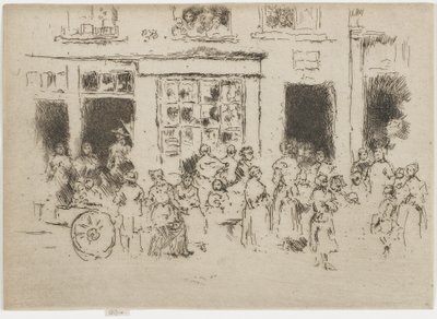 Calle Alta, Bruselas, 1887 de James Abbott McNeill Whistler