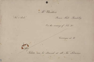 Invitación a las Diez en Punto del Sr. Whistler, 1885 de James Abbott McNeill Whistler