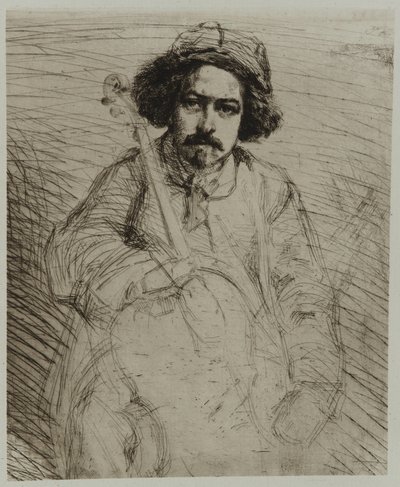 J. Becquet, escultor, 1859 de James Abbott McNeill Whistler