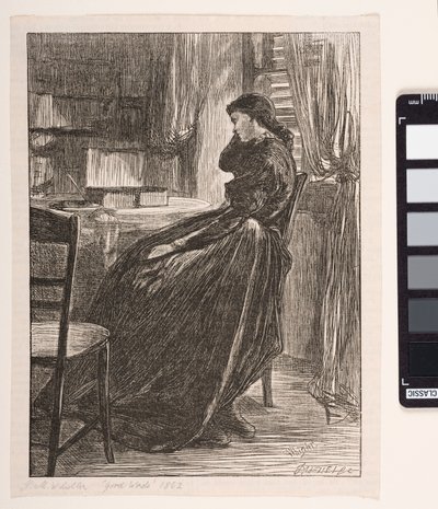 Joanna Douglas en "El sermón de prueba" de James Abbott McNeill Whistler