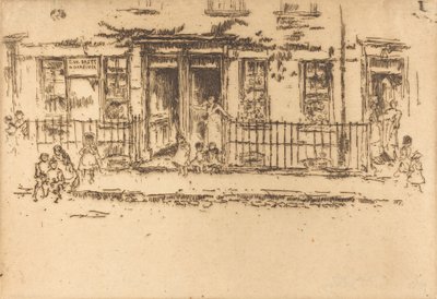Justice Walk - Chelsea, c. 1886-1888 de James Abbott McNeill Whistler