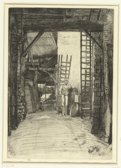 marcakalkbrander el quemador de cal Dieciséis grabados de escenas en el Támesis y otros temas (título de la serie) de James Abbott McNeill Whistler