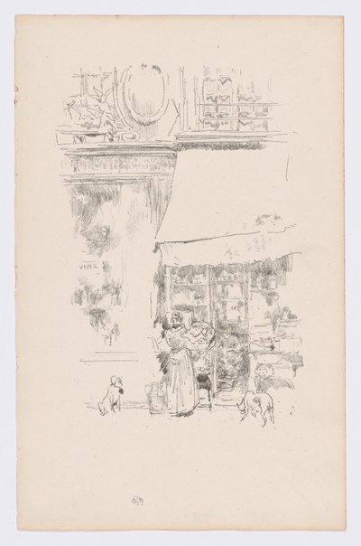La Fruitière de la rue de Grenelle de James Abbott McNeill Whistler