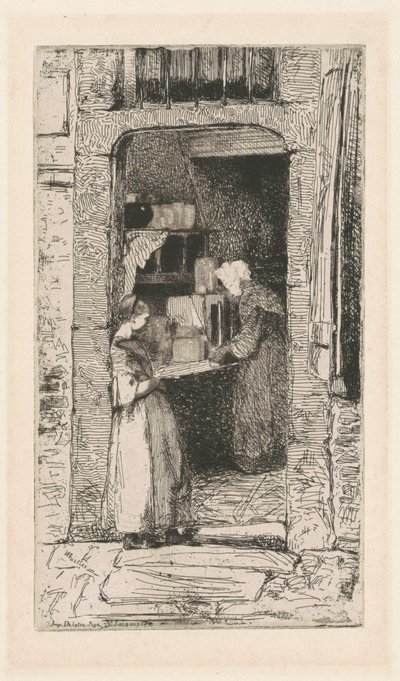 La vendedora de mostaza, 1858 de James Abbott McNeill Whistler