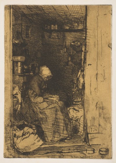 La vieja con trapos, 1858 de James Abbott McNeill Whistler