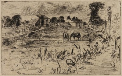Paisaje con Caballos de James Abbott McNeill Whistler