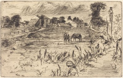 Paisaje con el Caballo, 1859 de James Abbott McNeill Whistler