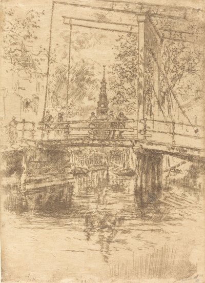 Pequeño puente levadizo, Ámsterdam, 1889 de James Abbott McNeill Whistler