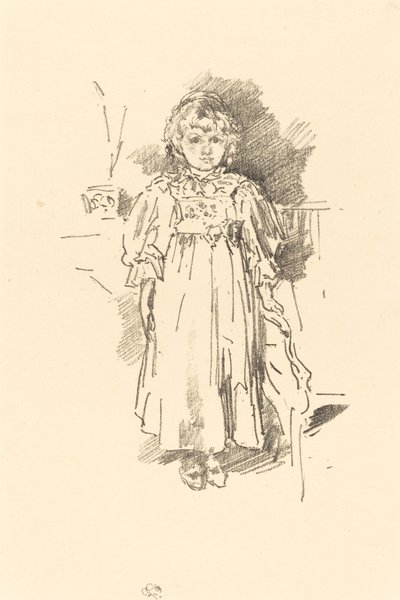 Pequeña Evelyn de James Abbott McNeill Whistler