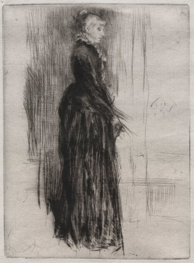 Vestido de terciopelo pequeño de James Abbott McNeill Whistler