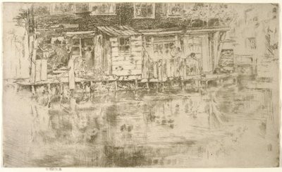 Casa Larga, Tintoreros, Ámsterdam, 1889 de James Abbott McNeill Whistler