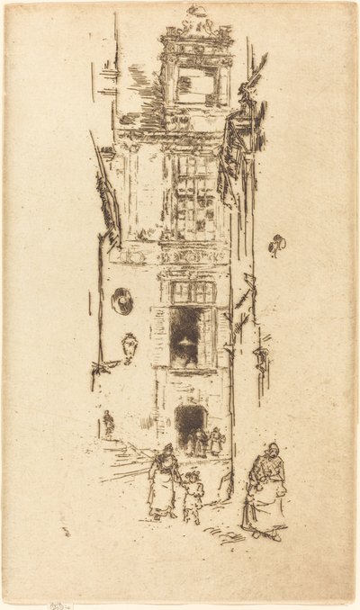 Mairie, Loches, 1888 de James Abbott McNeill Whistler