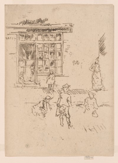 Mármoles, c.1886-88 (aguafuerte; tinta sobre papel) de James Abbott McNeill Whistler