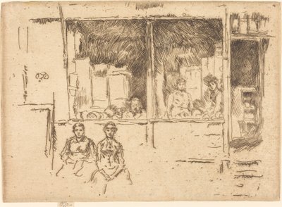 Tienda de melones, Hounsditch de James Abbott McNeill Whistler
