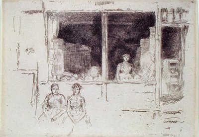 Tienda de melones, Houndsditch de James Abbott McNeill Whistler