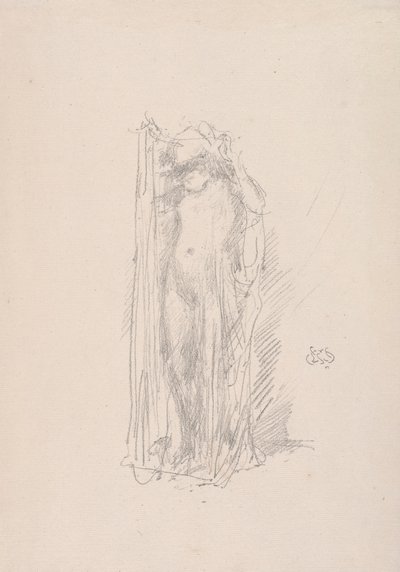 Modelo Draping, 1890 de James Abbott McNeill Whistler