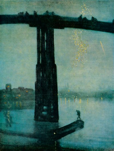 Nocturno: Azul y Oro - Puente Viejo de Battersea de James Abbott McNeill Whistler