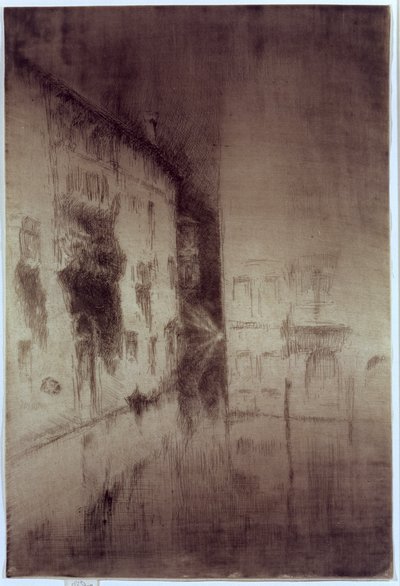 Nocturno: Palacios, 1879-80 de James Abbott McNeill Whistler