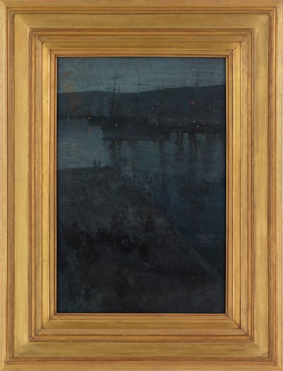 Nocturno en azul y oro: Valparaíso, 1866-ca. 1874 de James Abbott McNeill Whistler