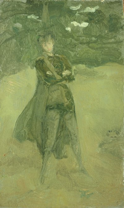 Nota en verde y marrón: Orlando en Coombe, c.1884-85 de James Abbott McNeill Whistler