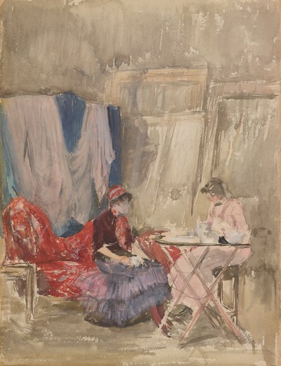 Nota en rosa y púrpura - El estudio, 1883-1884 de James Abbott McNeill Whistler