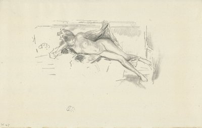 modelo desnudo reclinado de James Abbott McNeill Whistler
