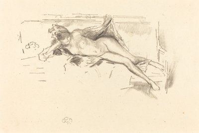 Modelo desnudo, reclinado, 1893 de James Abbott McNeill Whistler