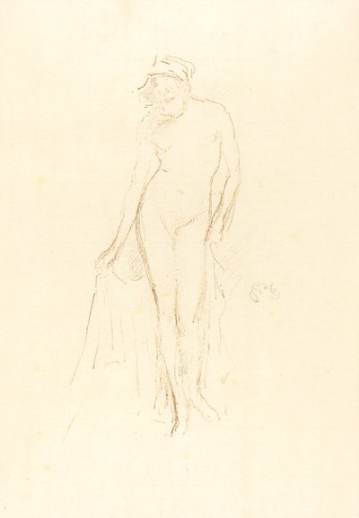 Modelo desnuda, de pie de James Abbott McNeill Whistler
