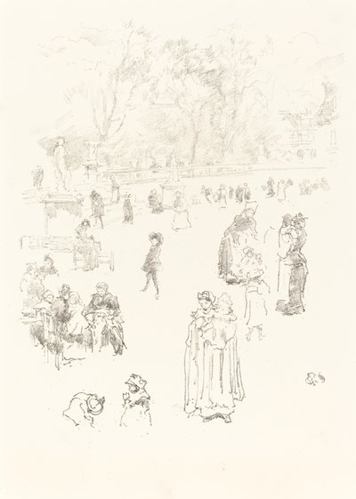 Niñeras: Les Bonnes du Luxembourg, 1894. de James Abbott McNeill Whistler