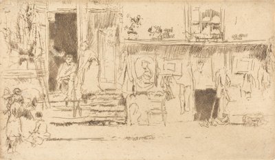 Tienda de ropa usada, No.II, c. 1884-1886 de James Abbott McNeill Whistler