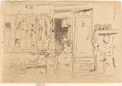 Tienda de ropa usada, No.I, c. 1884-1886 de James Abbott McNeill Whistler