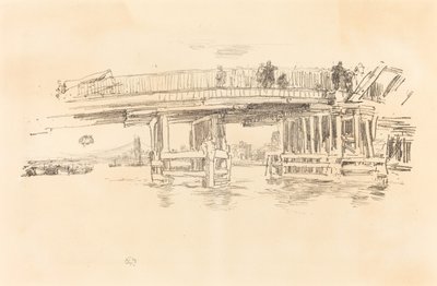 Puente Viejo de Battersea, 1879-1887 de James Abbott McNeill Whistler