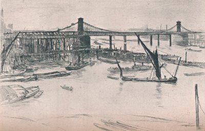 Viejo Puente de Hungerford, 1861, 1903 de James Abbott McNeill Whistler
