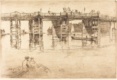 Viejo Puente de Putney, 1879 de James Abbott McNeill Whistler