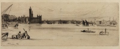 Antiguo Puente de Westminster, 1859 de James Abbott McNeill Whistler