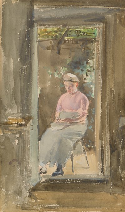 Nota rosa - Desgranando guisantes de James Abbott McNeill Whistler