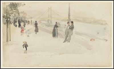 Rosa y plata - Chelsea, el malecón de James Abbott McNeill Whistler