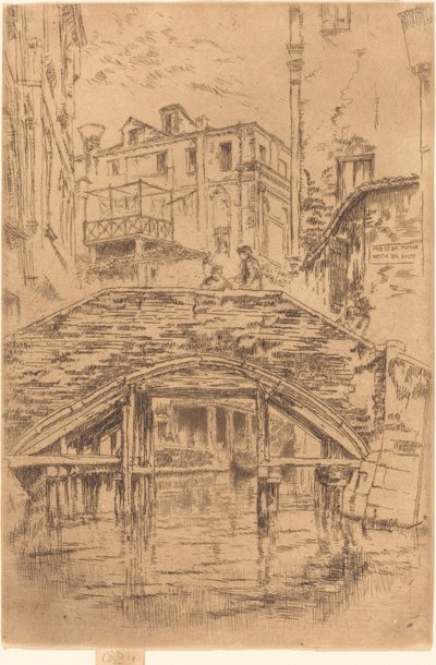 Ponte del Piovan, 1880 de James Abbott McNeill Whistler