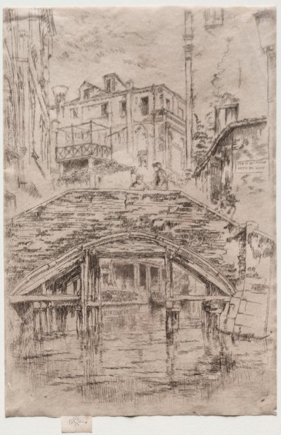 Ponte del Piovan, 1886 de James Abbott McNeill Whistler