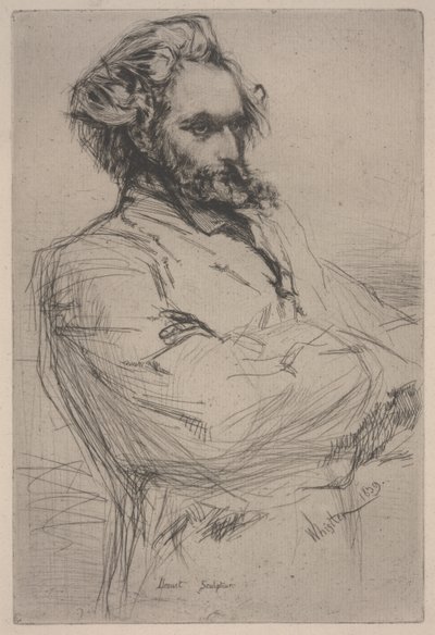Retrato de Drouet de James Abbott McNeill Whistler