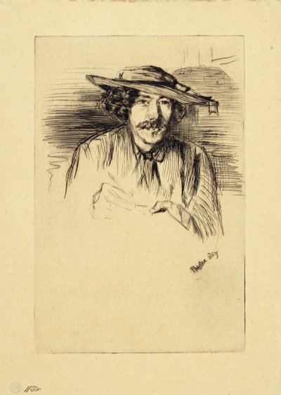 Retrato de Whistler, 1859 de James Abbott McNeill Whistler