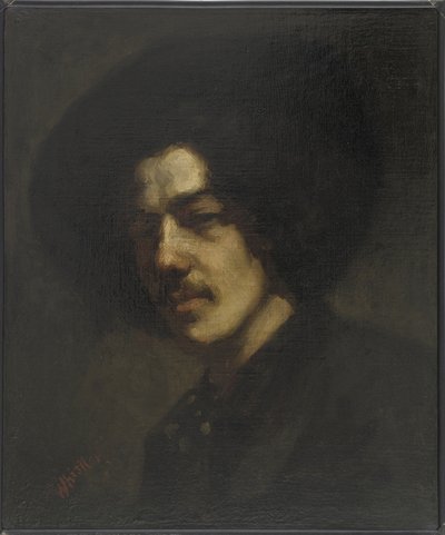 Retrato de Whistler con sombrero, 1857-59 de James Abbott McNeill Whistler