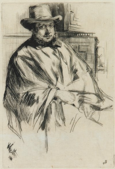 Retrato de un hombre, 1860 de James Abbott McNeill Whistler