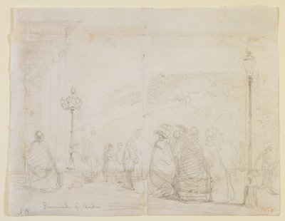 Paseo en Baden, 1858 de James Abbott McNeill Whistler