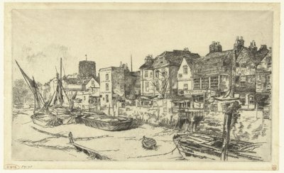 Pub a orillas del Támesis Adán y Eva de James Abbott McNeill Whistler