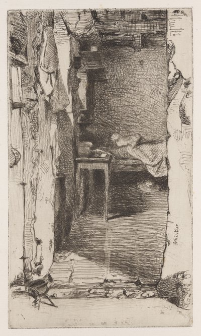 Traperos, Quartier Mouffetard, París de James Abbott McNeill Whistler